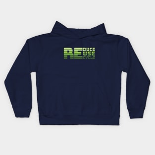 Reduce Reuse Recycle Kids Hoodie